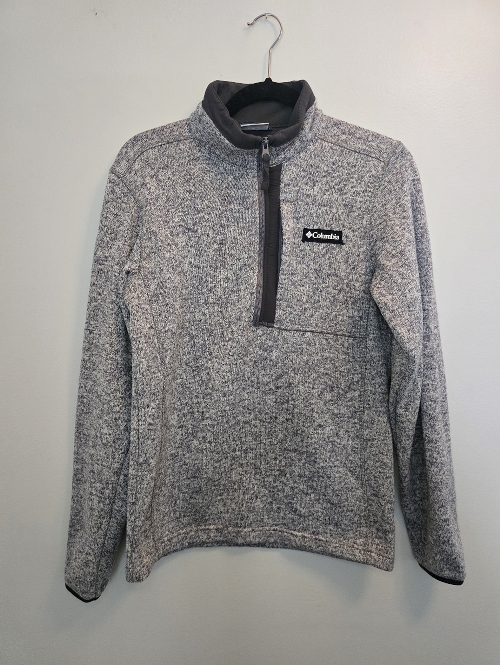 Columbia Men's Sweater Weather Half Zip Heather Gray Fleece Size XS